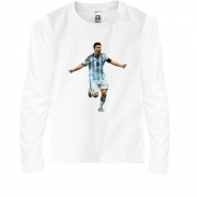 Детская футболка с длинным рукавом c Lionel Messi
