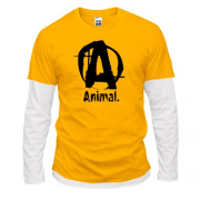 Лонгслив комби  Animal (лого)