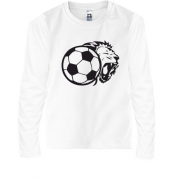Детская футболка с длинным рукавом lion football