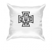 Подушка с гербом Украины и крестом