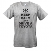 Футболка Keep calm and drive a Toyota