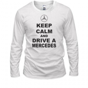Лонгслів Keep calm and drive a Mercedes