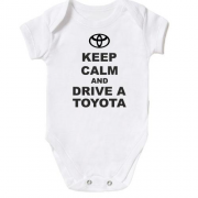 Детское боди Keep calm and drive a Toyota
