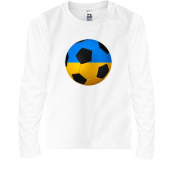 Детская футболка с длинным рукавом Футбол Украины