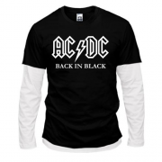 Комбинированный лонгслив AC/DC Black in Black
