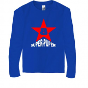 Детская футболка с длинным рукавом Super-Puper Star