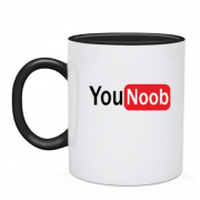 Чашка с надписью "You Noob"