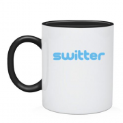 Чашка с надписью "Switter"