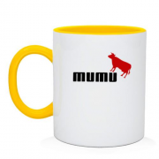 Чашка с надписью "Муму" в стиле Пума