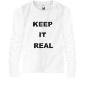 Детская футболка с длинным рукавом  Keep It Real 2