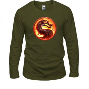 Лонгслив с огненным логотипом Mortal Kombat