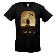 Футболка с постером Довакин и дракон - Skyrim