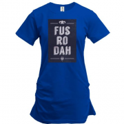 Подовжена футболка з надписом "Fus Ro Dah" (Skyrim)