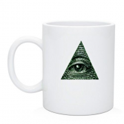 Чашка с масонским глазом