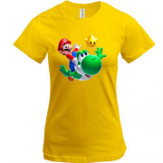 Футболка с Марио, черепахой и звездочкой