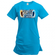Подовжена футболка з роботами з гри Portal