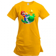 Подовжена футболка з Маріо, черепахою і зірочкою