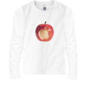 Детская футболка с длинным рукавом Натуральный Apple