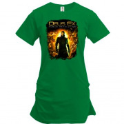 Подовжена футболка з постером гри Deus Ex