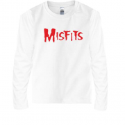 Детская футболка с длинным рукавом с надписью Misfits