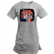 Подовжена футболка з обкладинкою гри Super Seducer