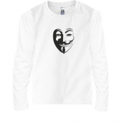 Детская футболка с длинным рукавом  "Анонимус"