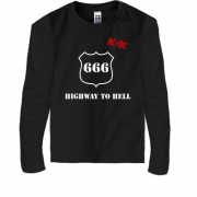 Детская футболка с длинным рукавом AC/DC - Highway to hell