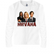 Детская футболка с длинным рукавом Nirvana (color)