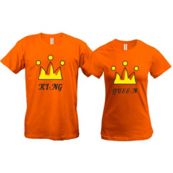 Парні футболки King - Queen