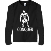 Детская футболка с длинным рукавом Conquer (2)