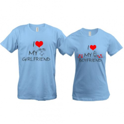 Парні футболки I love my girlfriend - boyfriend (2)