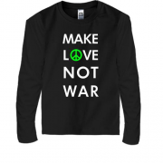 Детская футболка с длинным рукавом "Make Love, Not War"