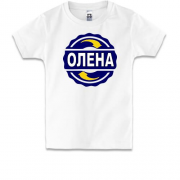 Дитяча футболка з ім'ям Олена в колі