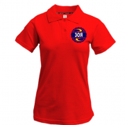 Жіноча футболка-поло з ім'ям Зоя в колі