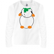 Детская футболка с длинным рукавом Я - Снеговик