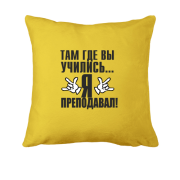 Подушка Там, где вы учились