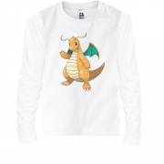 Детская футболка с длинным рукавом с покемоном Драгонайт (Dragon