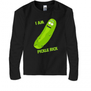 Детская футболка с длинным рукавом I'm pickle Rick (3)