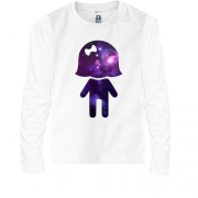 Детская футболка с длинным рукавом Девочка Просто Космос