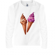 Детская футболка с длинным рукавом Ice Cream Couple