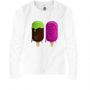 Детская футболка с длинным рукавом Ice Cream Two