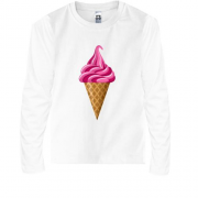 Детская футболка с длинным рукавом Pink Ice Cream
