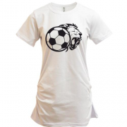 Подовжена футболка lion football