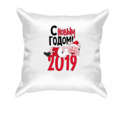 Подушка с Новым Годом 2019