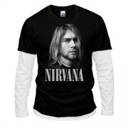 Комбінований лонгслів Курт Кобейн (Nirvana)