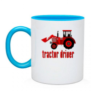 Чашка с надписью "Tractor Driver"