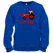 Світшот з написом "Tractor Driver"