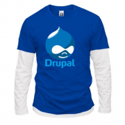 Комбінований лонгслів з логотипом Drupal