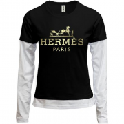 Комбінований лонгслів Hermès