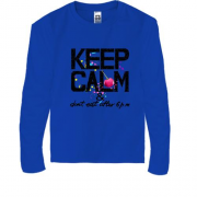 Дитячий лонгслів Keep calm & dont eat after 6 pm